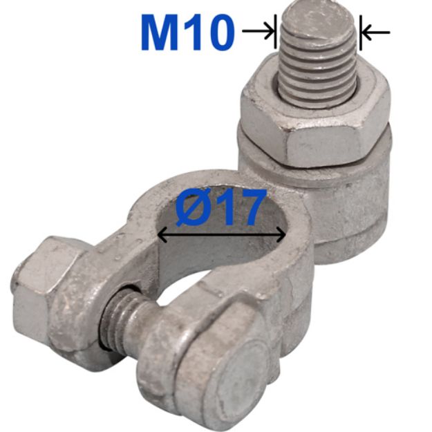 Picture of Battery Terminal | 10mm Lug Type | Neg | Qty: 10